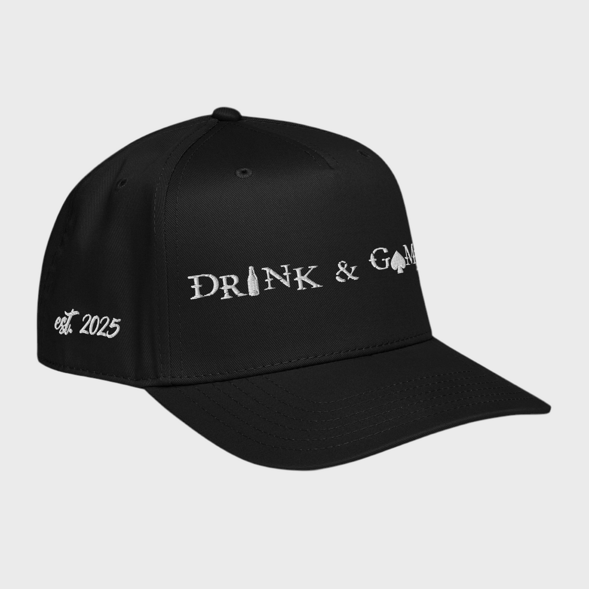 Drink & Gamble Black Classic Hat